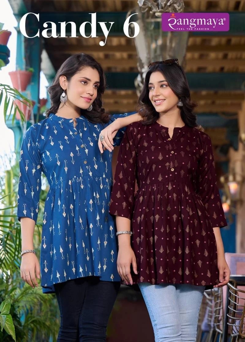 Rangmaya Candy 6 Wester Short Top Collection