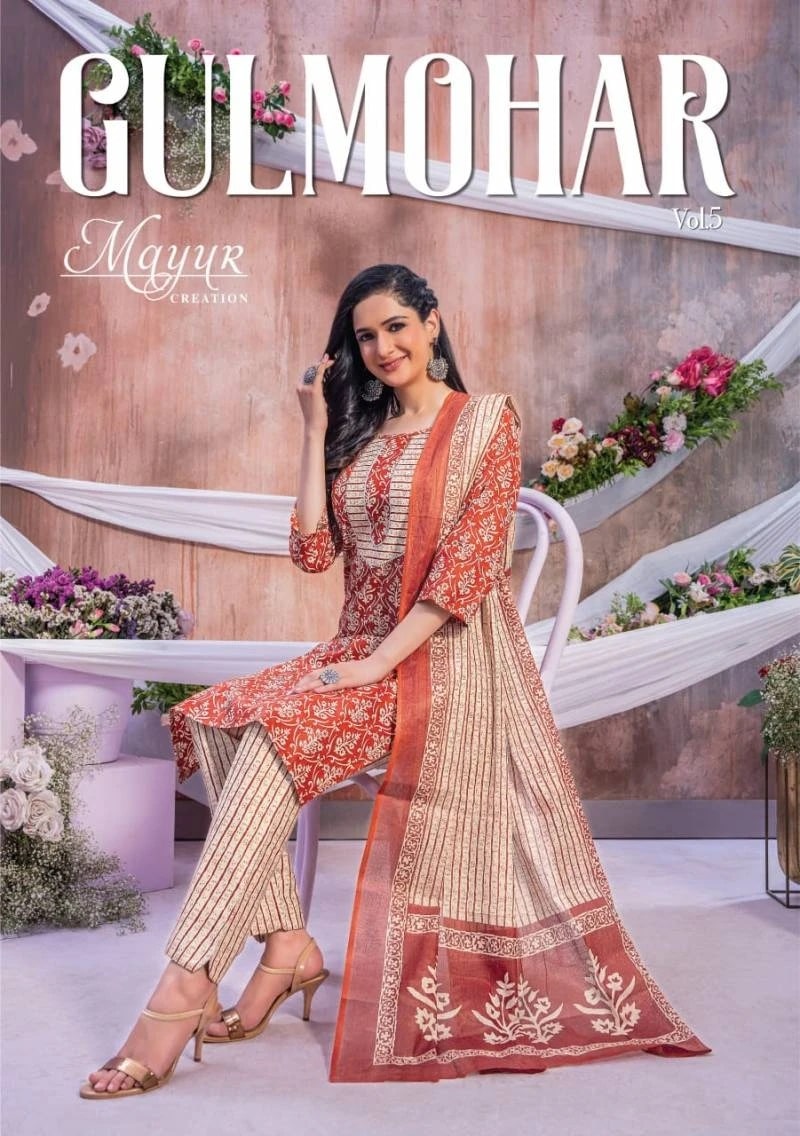 Mayur Gulmohar Vol 5 Cotton Dress Material Collection