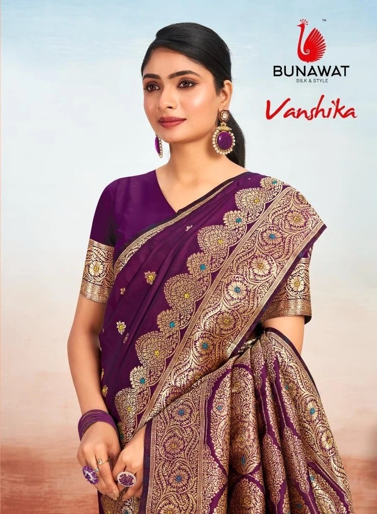 Bunawat Vanshika Silk Wedding Saree Collection