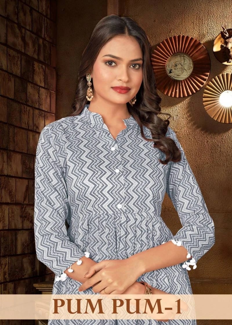 Pumpum 1 Rayon Fancy Daily Wear Short Tops Collection