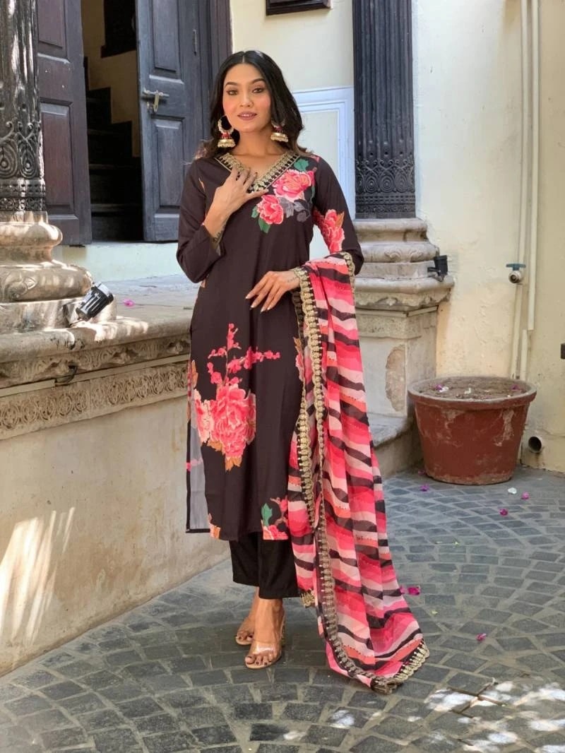 Sku 454 Designer Kurti Bottom With Dupatta Collection