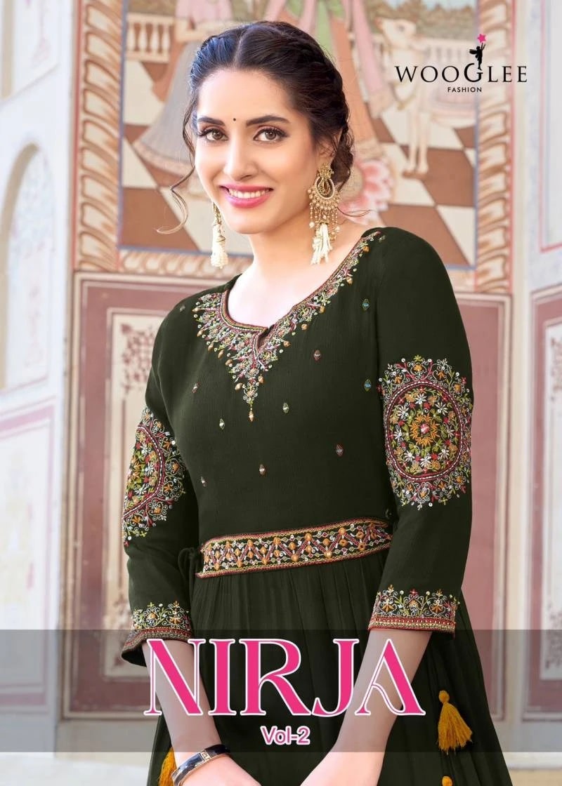 Wooglee Nirja Vol 2 Embroidered Long Kurti Collection