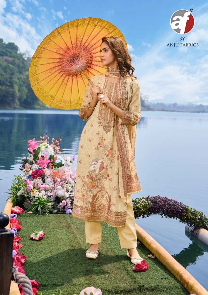 Af Preety Petals Vol 2 Cotton Designer Kurti Pant With Dupatta