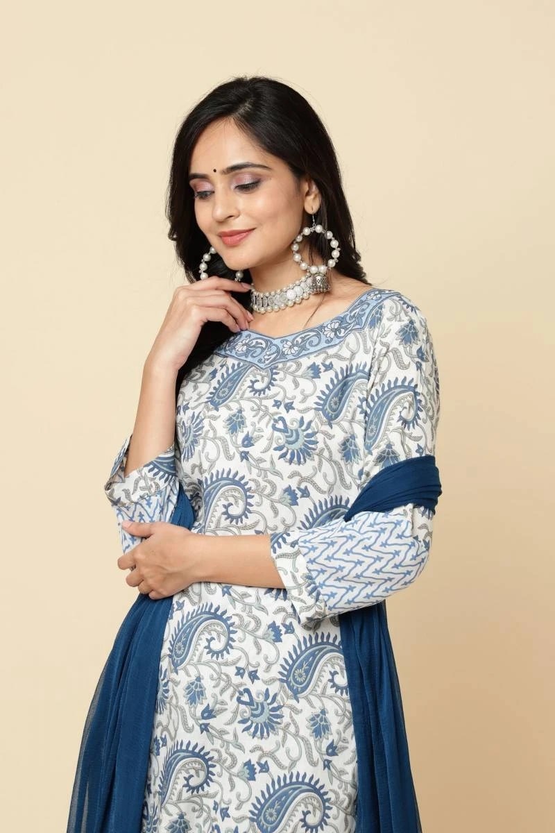 Tanisha Vol 2 Cotton Kurti Pant With Dupatta Collection