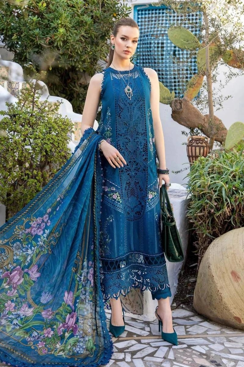 Deepsy Maria B Voyage Lawn 24 Pakistani Suit Chiffon Dupatta
