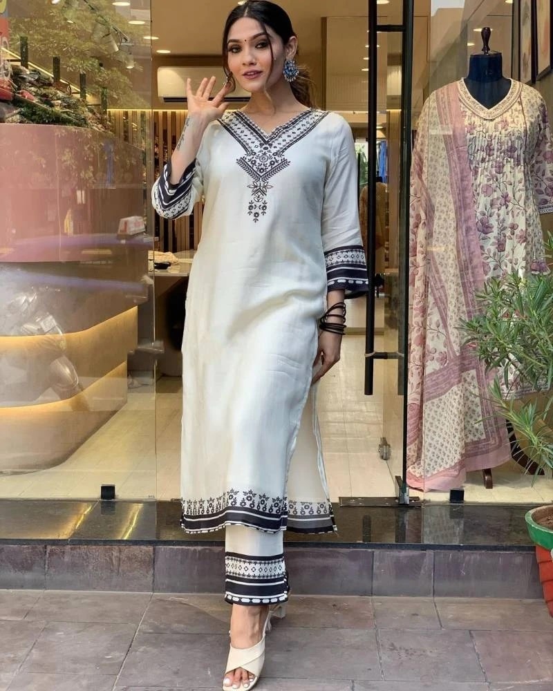 Saanvi 02 Designer Kurti With Bottom Collection