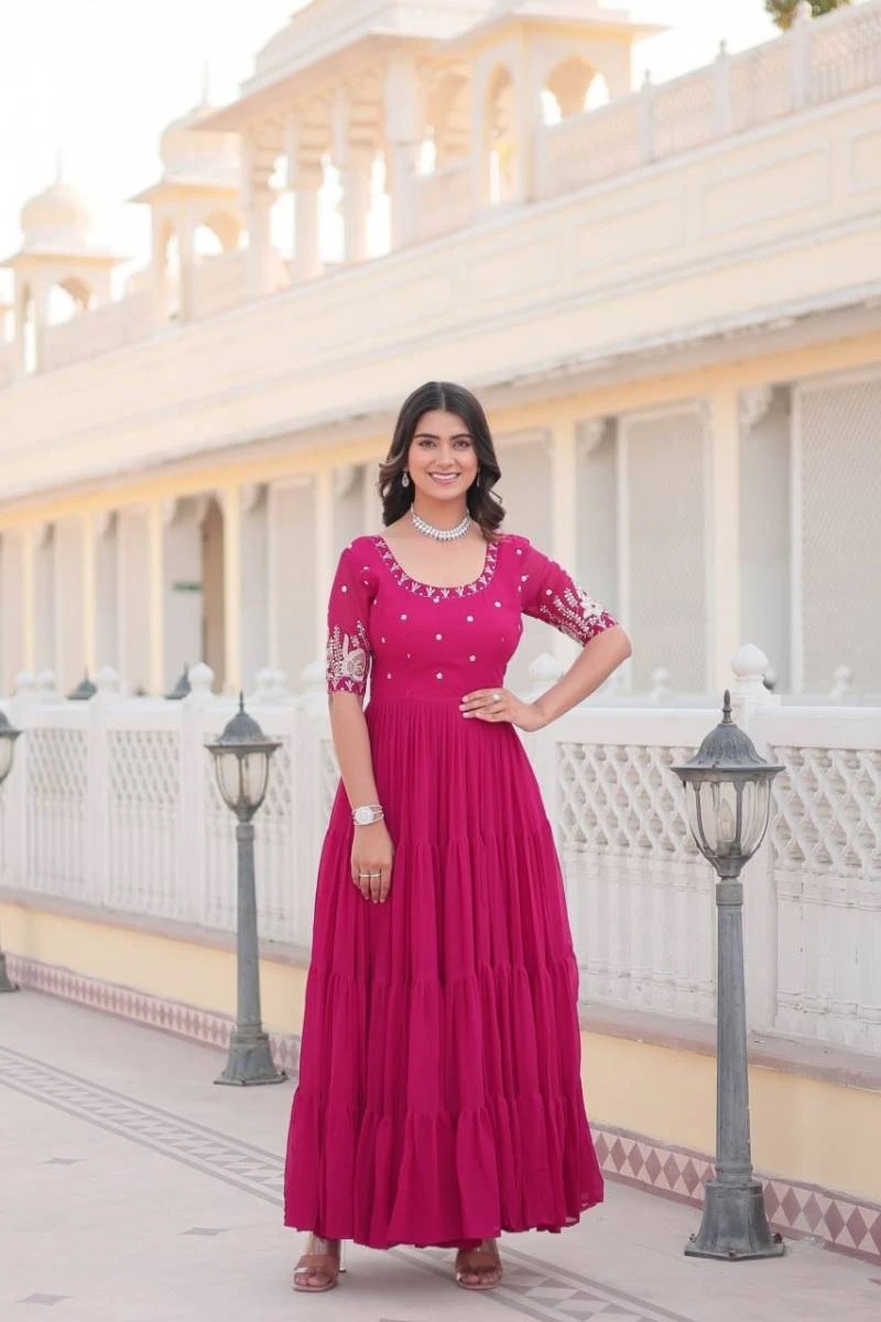 Anamika Vol 32 Blooming Embroidered Party Wear Gown Collection