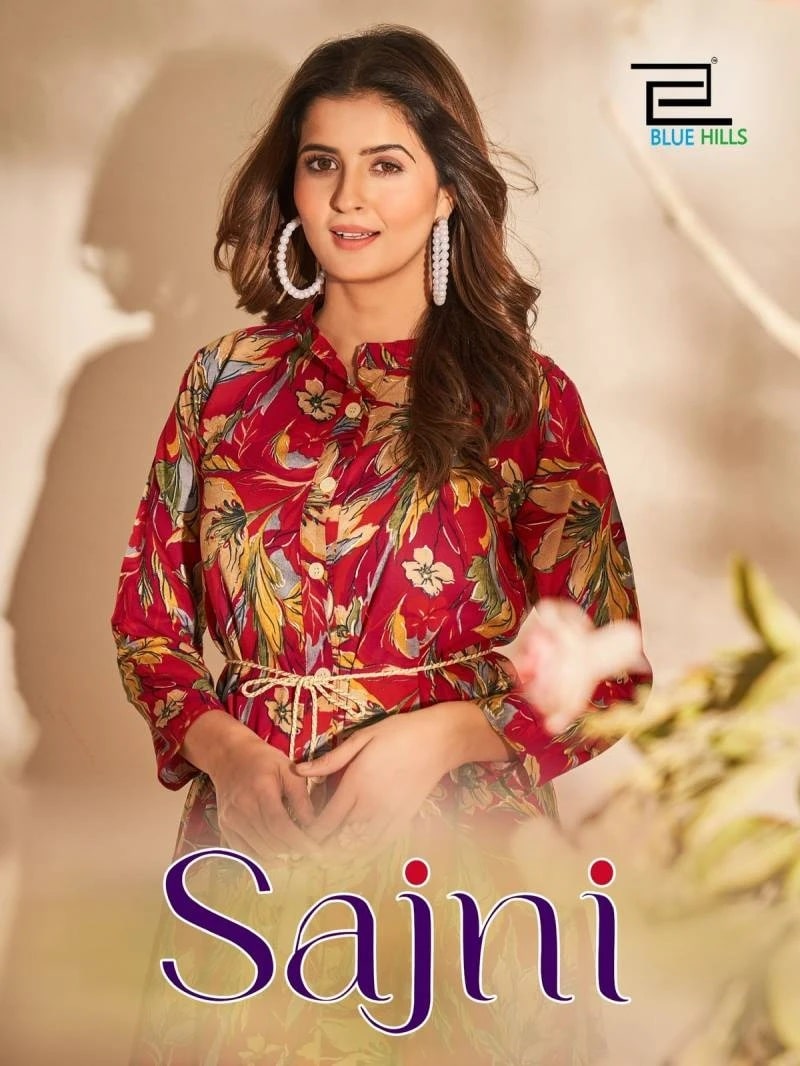 Blue Hills Sajni Rayon Fancy Printed Kurti Collection