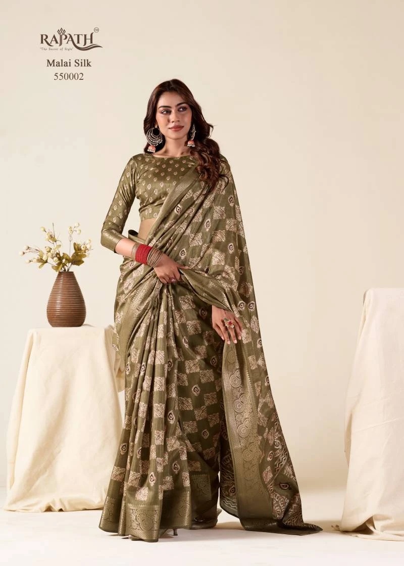 Rajpath Mul Mul Soft Silk Foil Print Saree Collection
