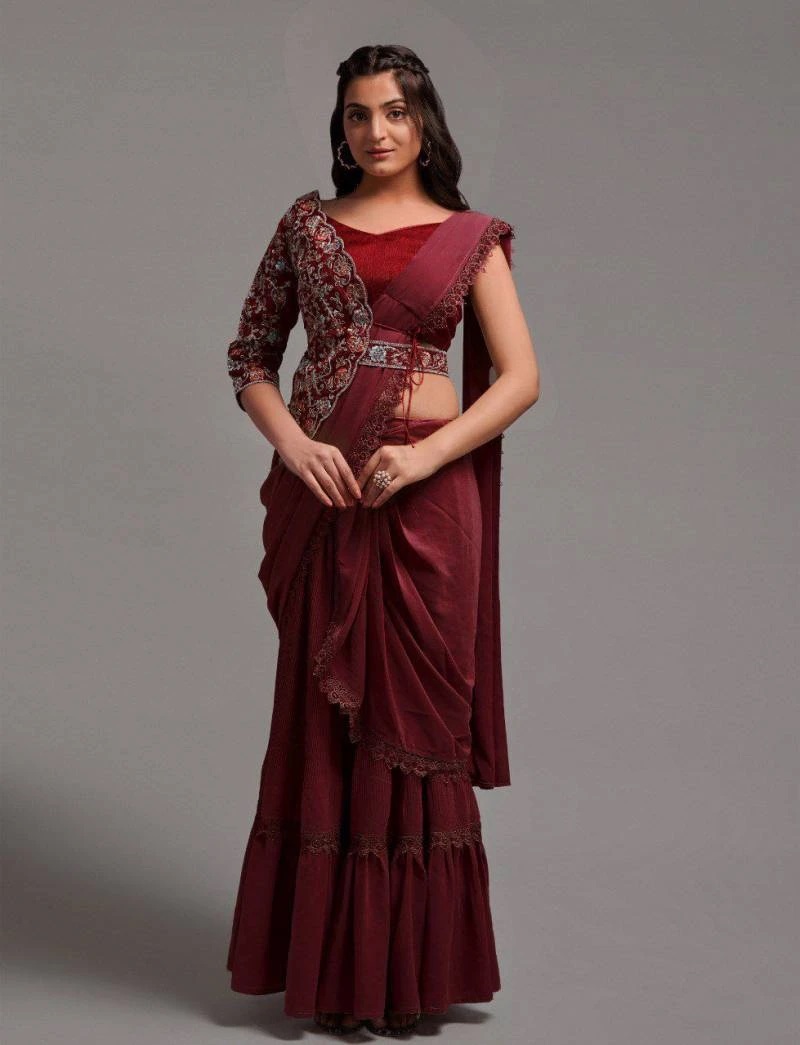 Vt 5086 Designer Ready To Wear Saree Collection
