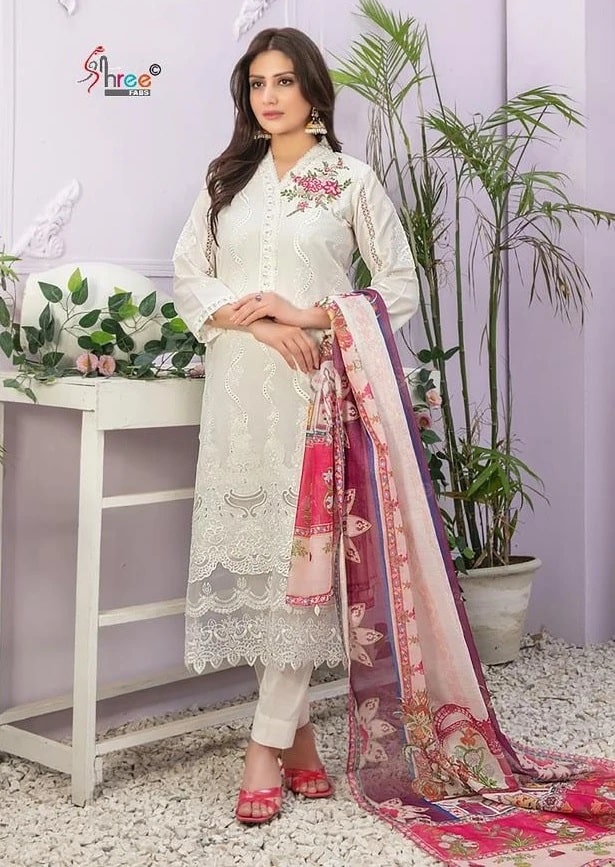 Shree Mariya B Lawn Festival Vol 3 Nx Pakistani Suits Chiffon Dupatta