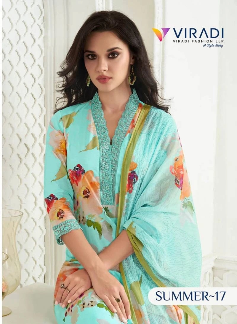 Viradi Summer Vol 17 Designer Kurti Bottom With Dupatta