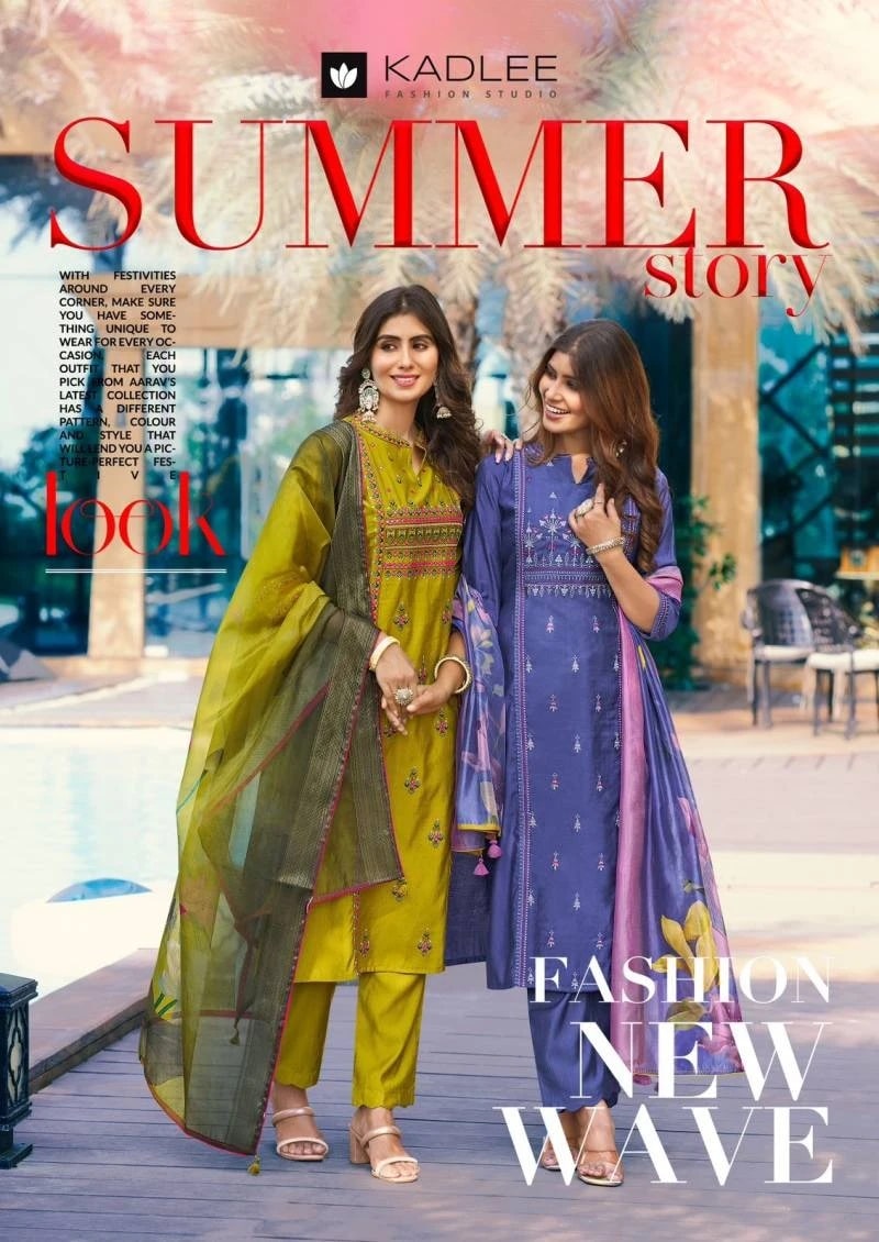 Kadlee Summer Story Designer Kurti Pant With Dupatta