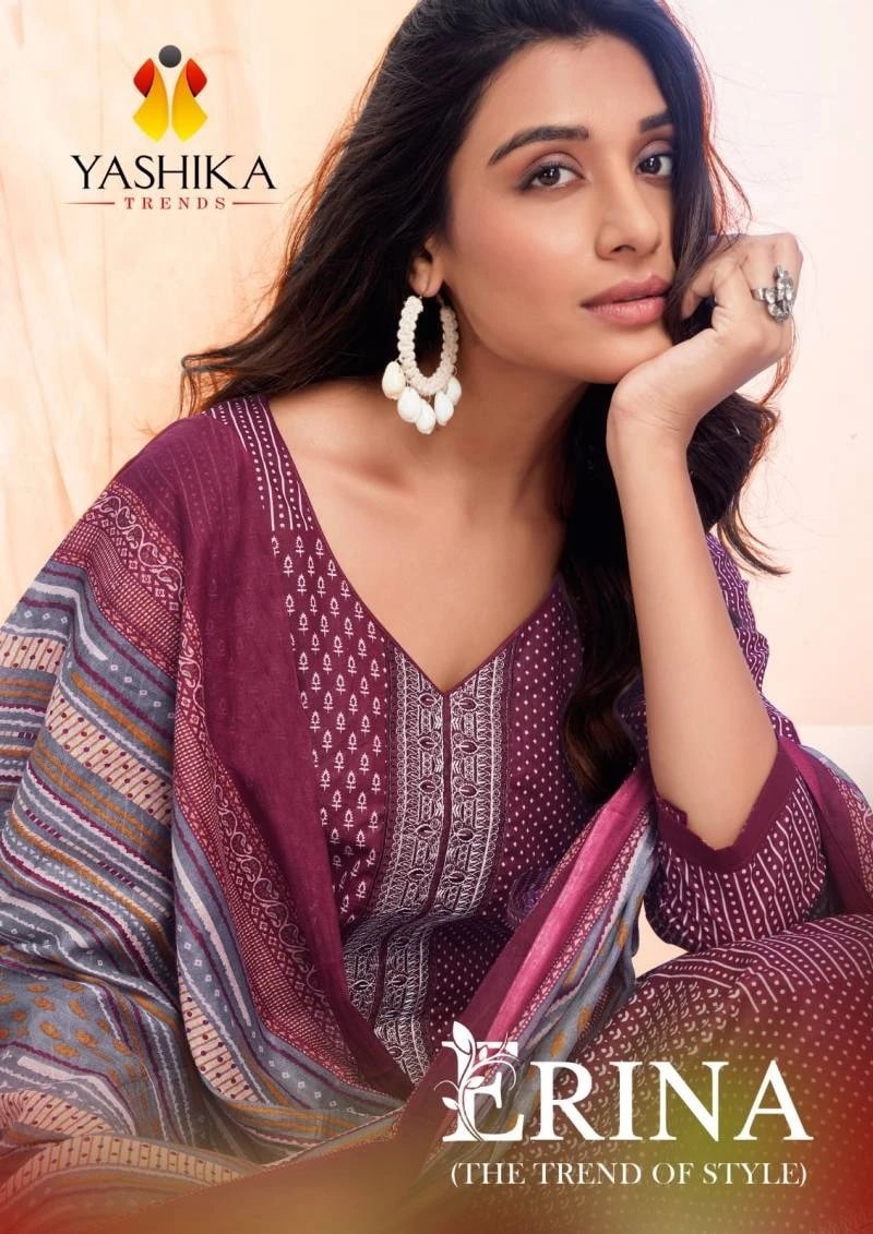 Yashika Erina Printed Dress Material Collection