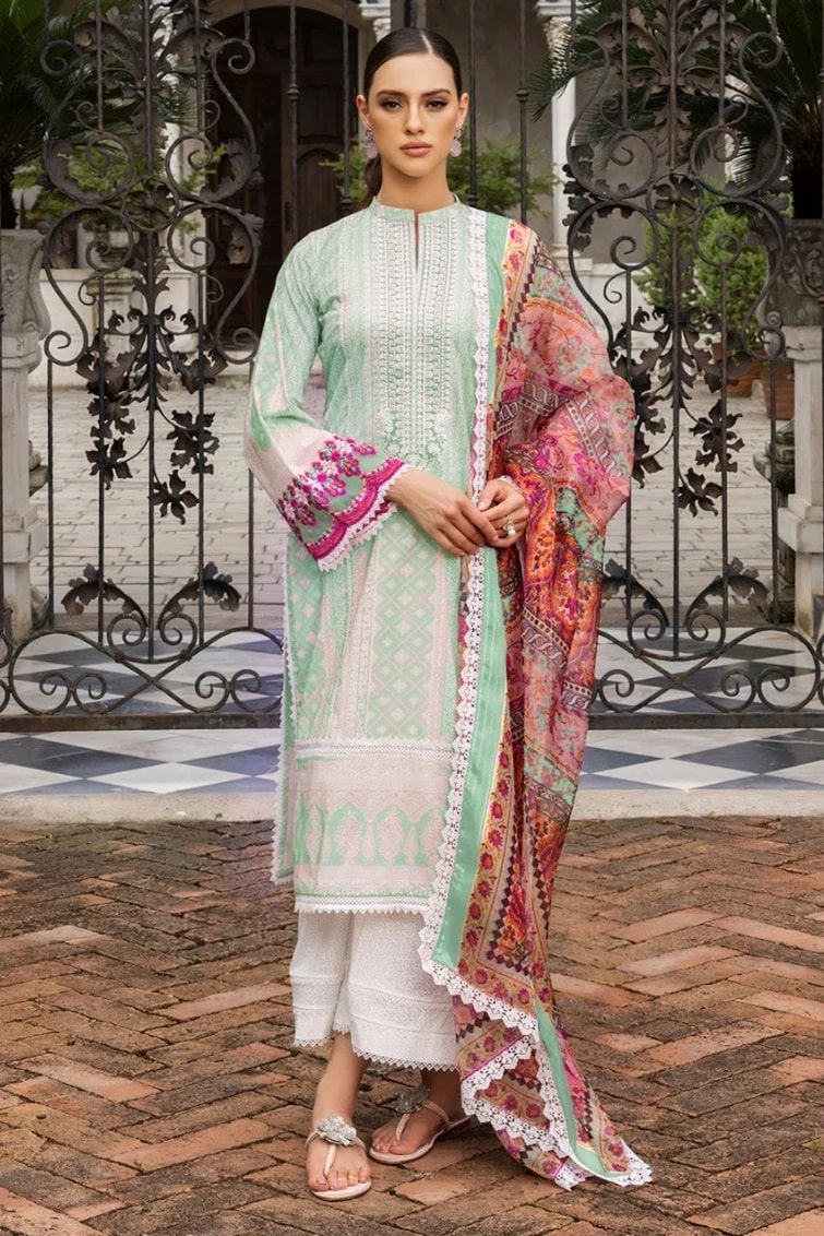 Taj 519 Cotton Dupatta Hit Pakistani Suits Collection