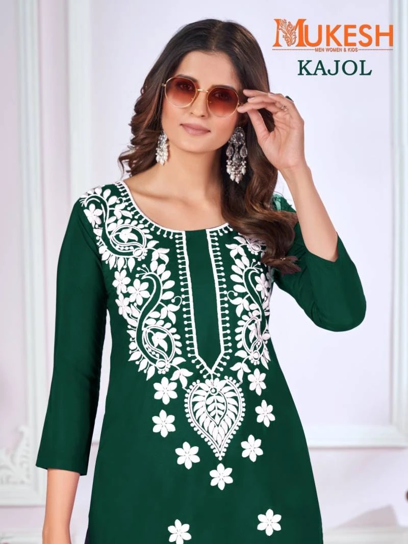 Mukesh Kajol Malai Fancy Short Kurti Collection