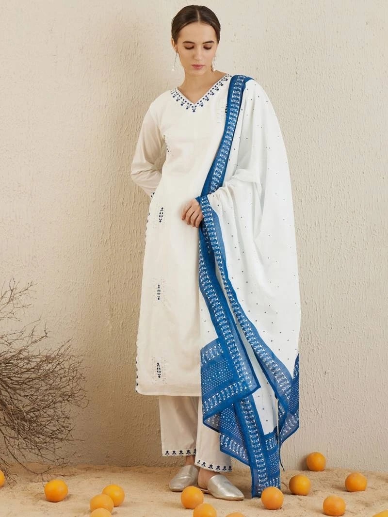 Indo Era 2477 Printed Kurti Bottom With Dupatta
