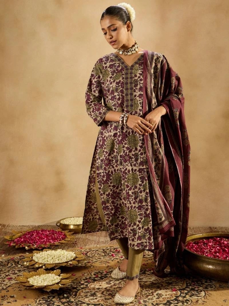 Indo Era 2479 Soft Cotton Straight Kurti Bottom With Dupatta
