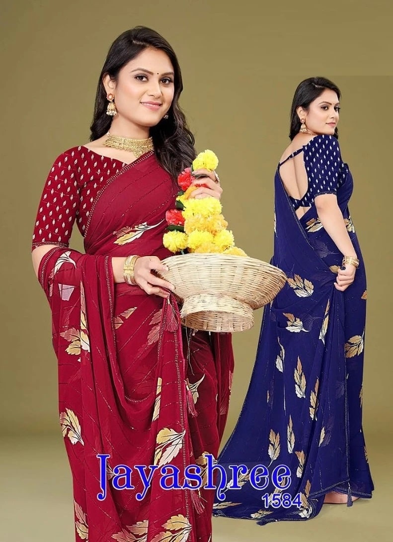 Jayashree 1584 Georgette Saree Collection