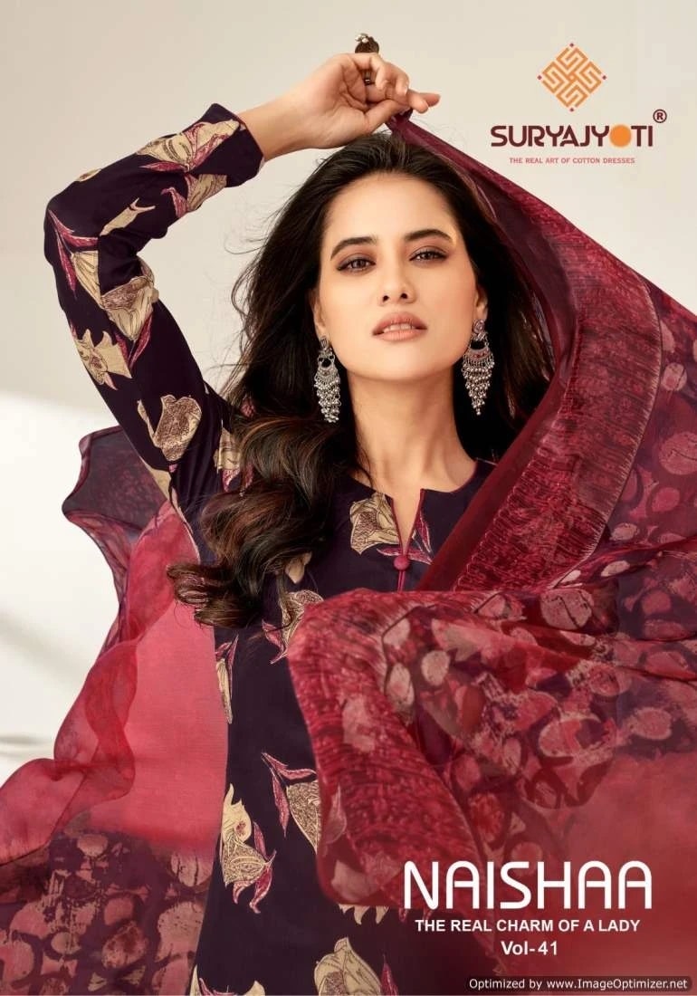 Suryajyoti Naishaa Vol 41 Printed Dress Material Collection