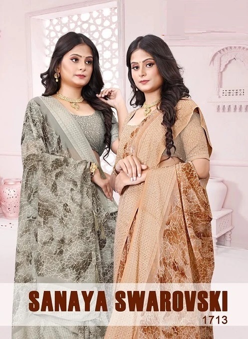 Jayashree Sanaya Swarovski 1713 Festive Wear Sarees Collection