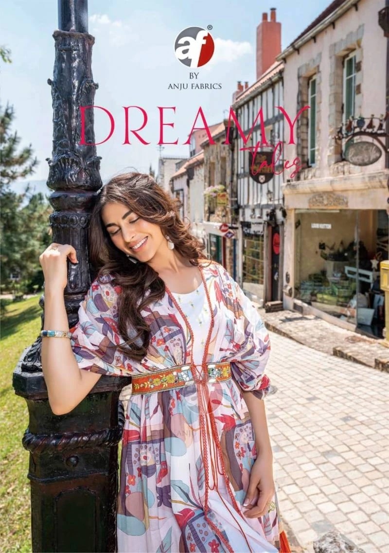 Af Dreamy Tales Kaftan Style Midi Designer Kurti Collection