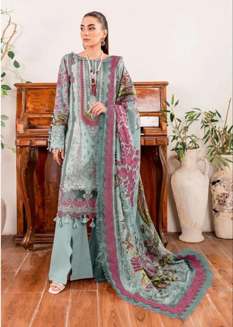 Shraddha Nx Mahgul Queen Court Vol 4 Pakistani Suit Chiffon Dupatta