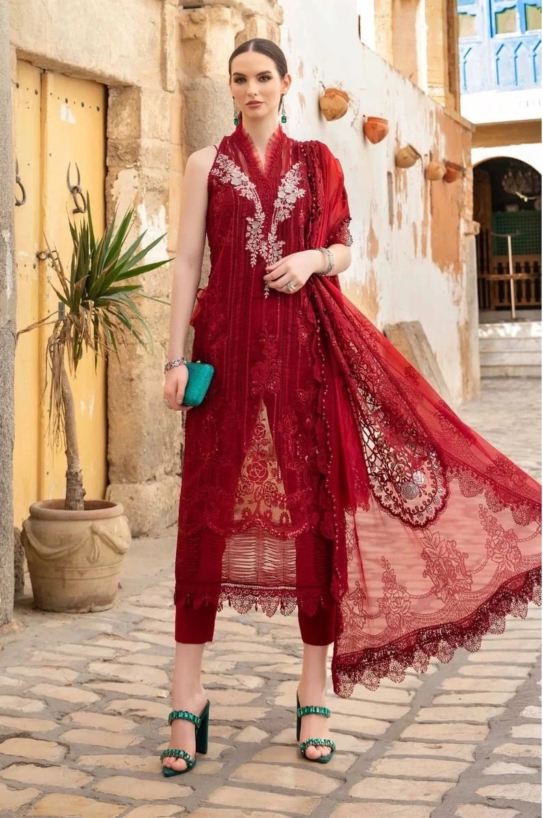 Deepsy Mariab Voyage Lawn 24 Vol 2 Pakistani Suit Chiffon Dupatta