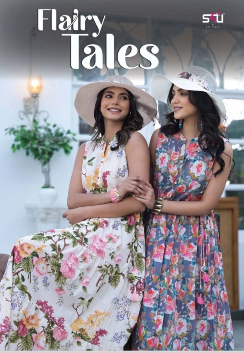 S4u Flairy Tales Fancy Designer Long Kurti Collection