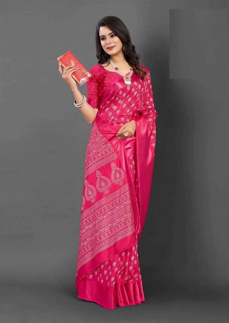 Apple Dola luxe 05 Printed Silk Saree Collection