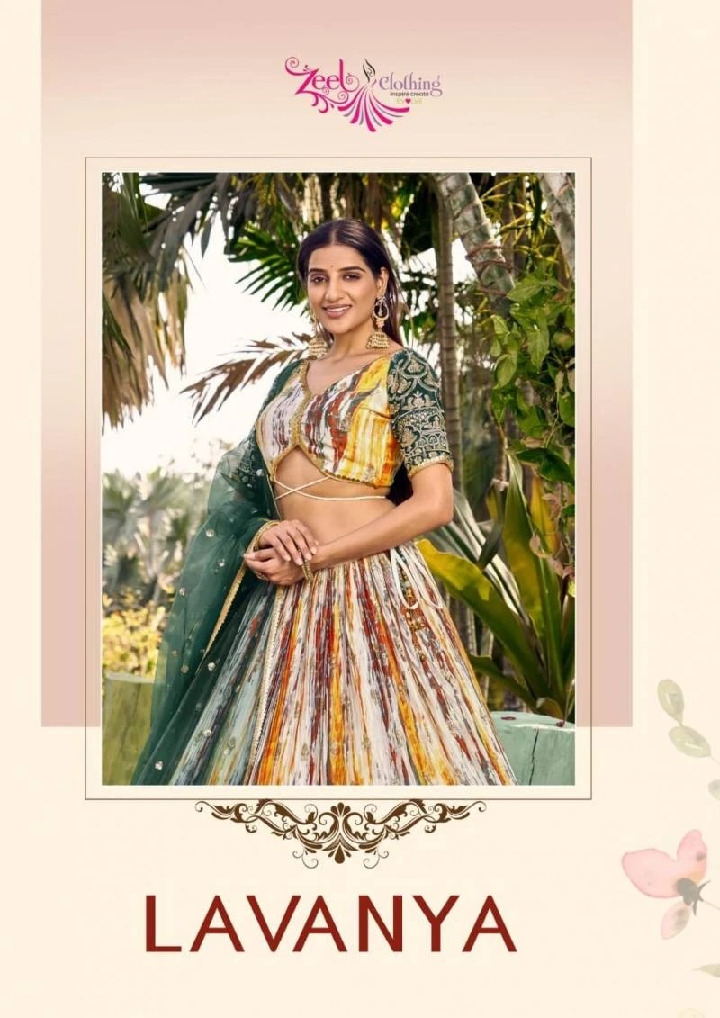 Zeel Lavanya Chinon Silk Designer Lehenga Choli Collection