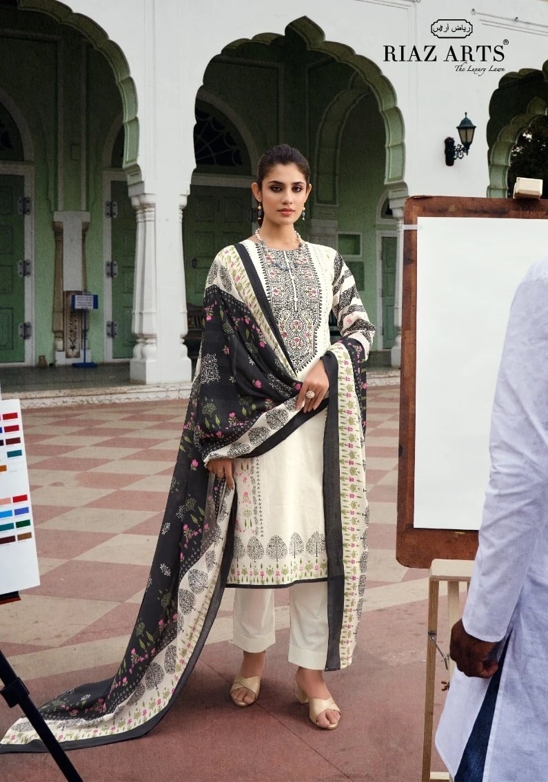 Riaz Arts The Artist Printed Dress Material Collection