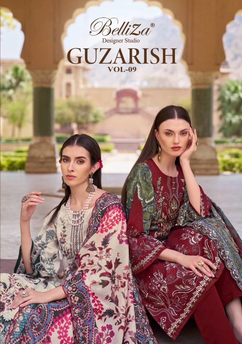Belliza Guzarish Vol 9 Printed Designer Dress Material Collection