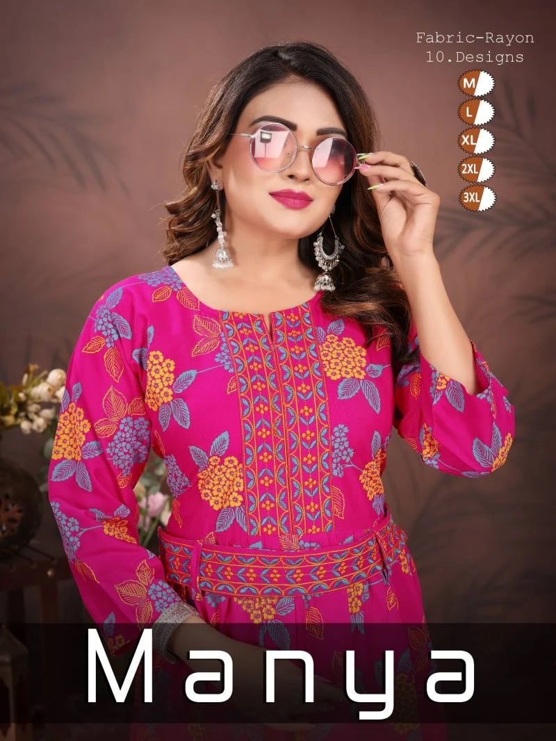 Fashion Talk Manya Vol 2 Sequence Work Long Kurti Collection