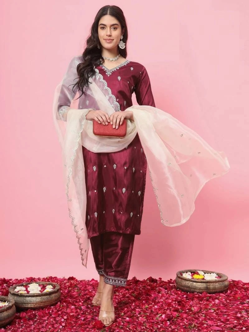 VredeVogel Deewani Designer Kurti Bottom With Dupatta
