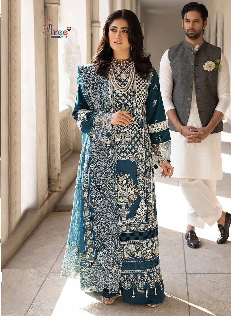 Shree Rang Rasiya Premium Lawn Vol 2 Pakistani Salwar Suits Chiffon Dupatta