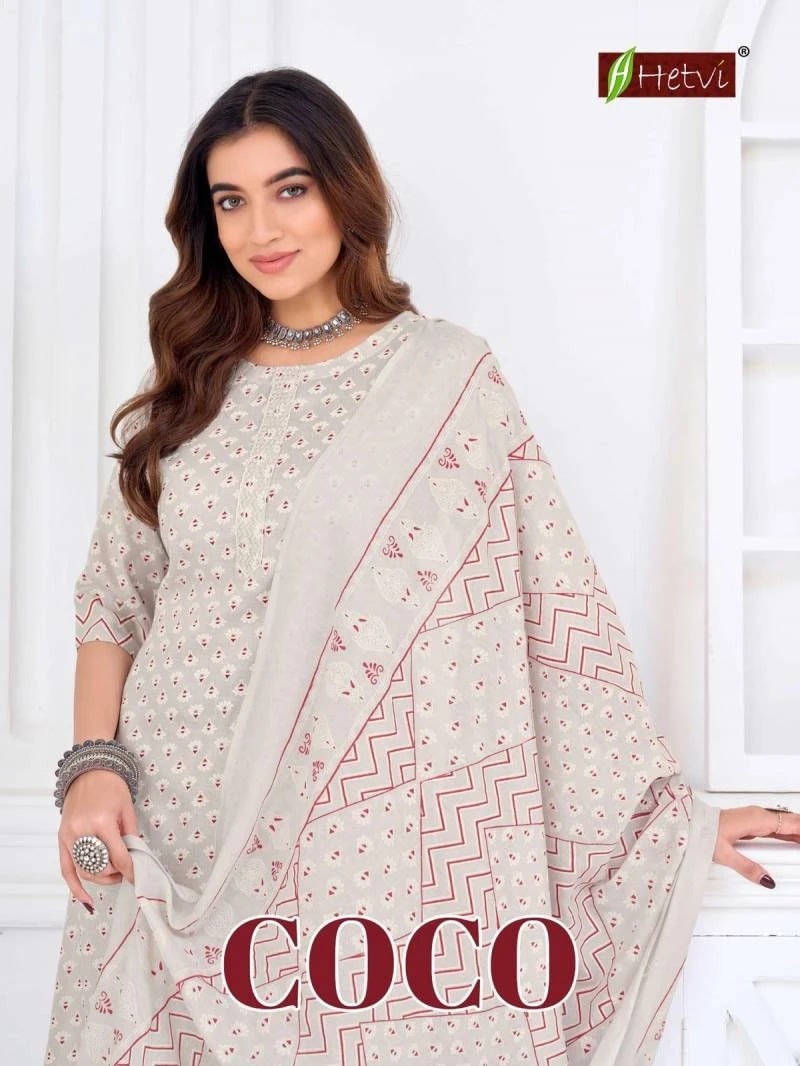 Hetvi Coco Printed Kurti Bottom With Dupatta