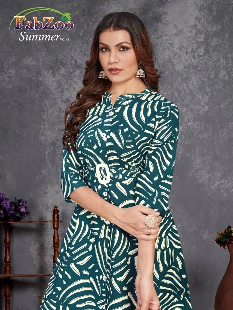 Fabzoo Summer Vol 1 Rayon Printed Stylish Kurti Collection