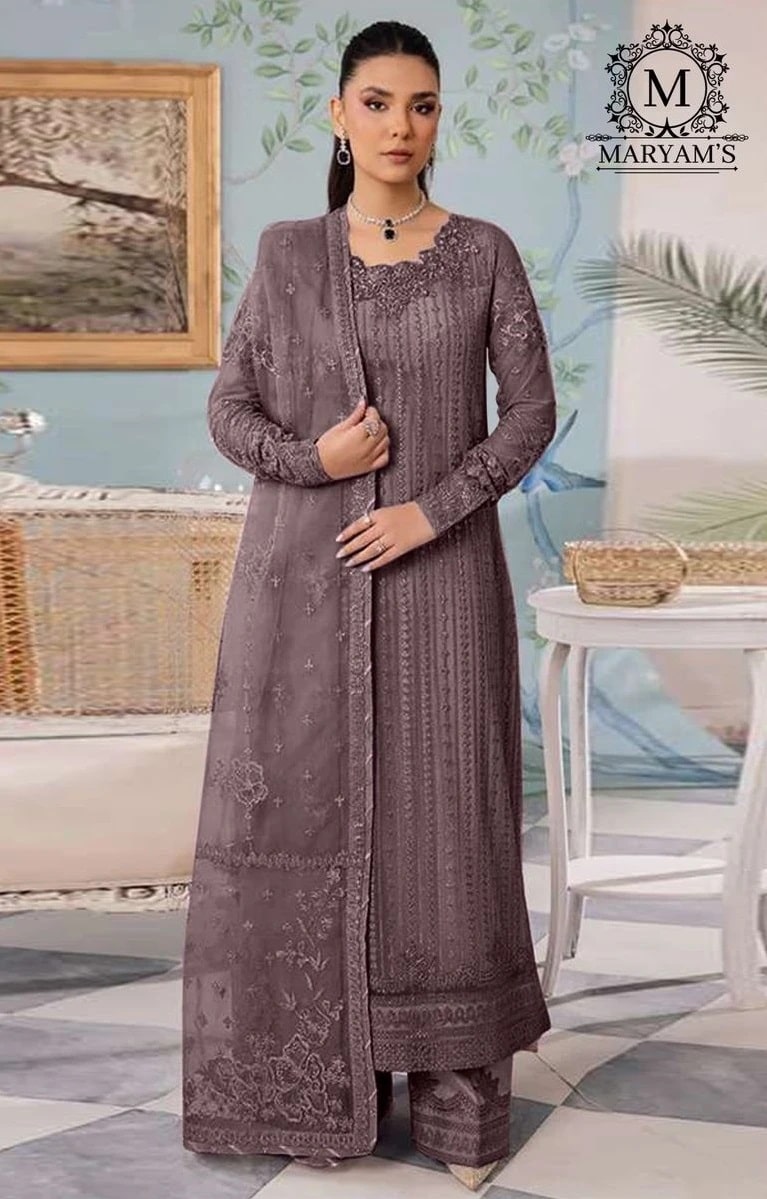 Maryams 172 Embroidered Georgette Salwar Kameez Collection