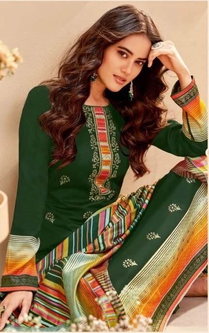 Suryajyoti Pallavi Vol 1 Trendy Classic Printed Dress Material Collection