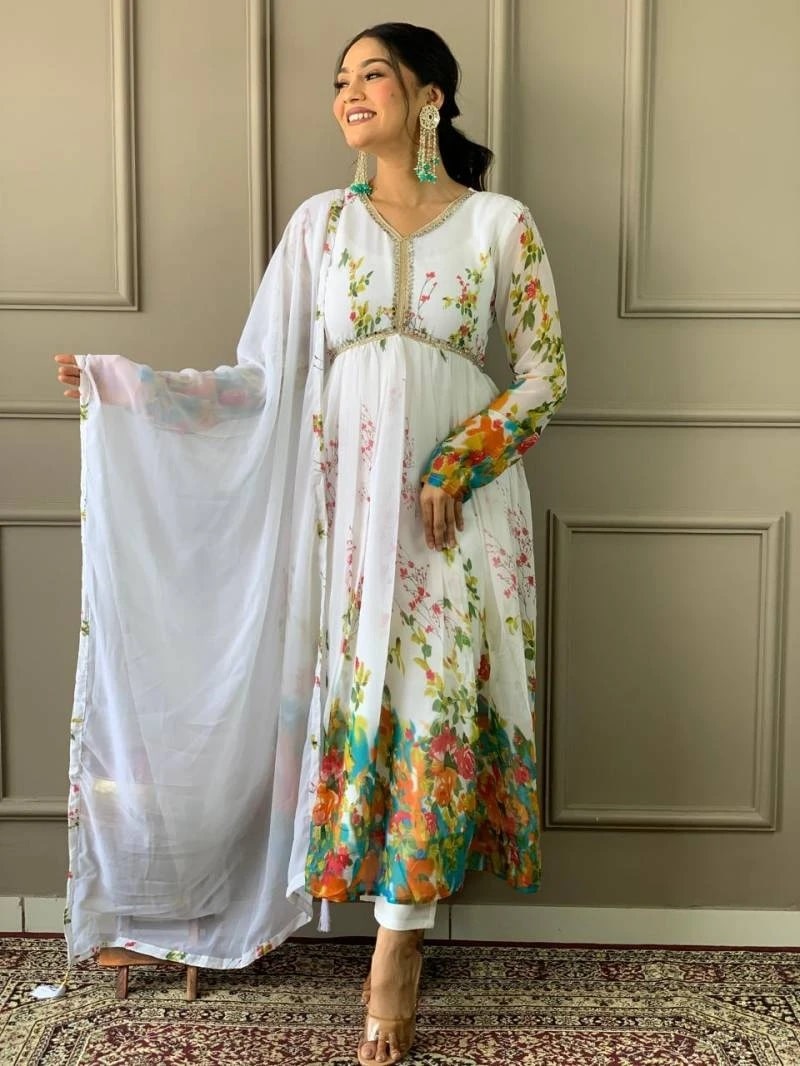 Vantara 01 Printed Kurti Bottom With Dupatta