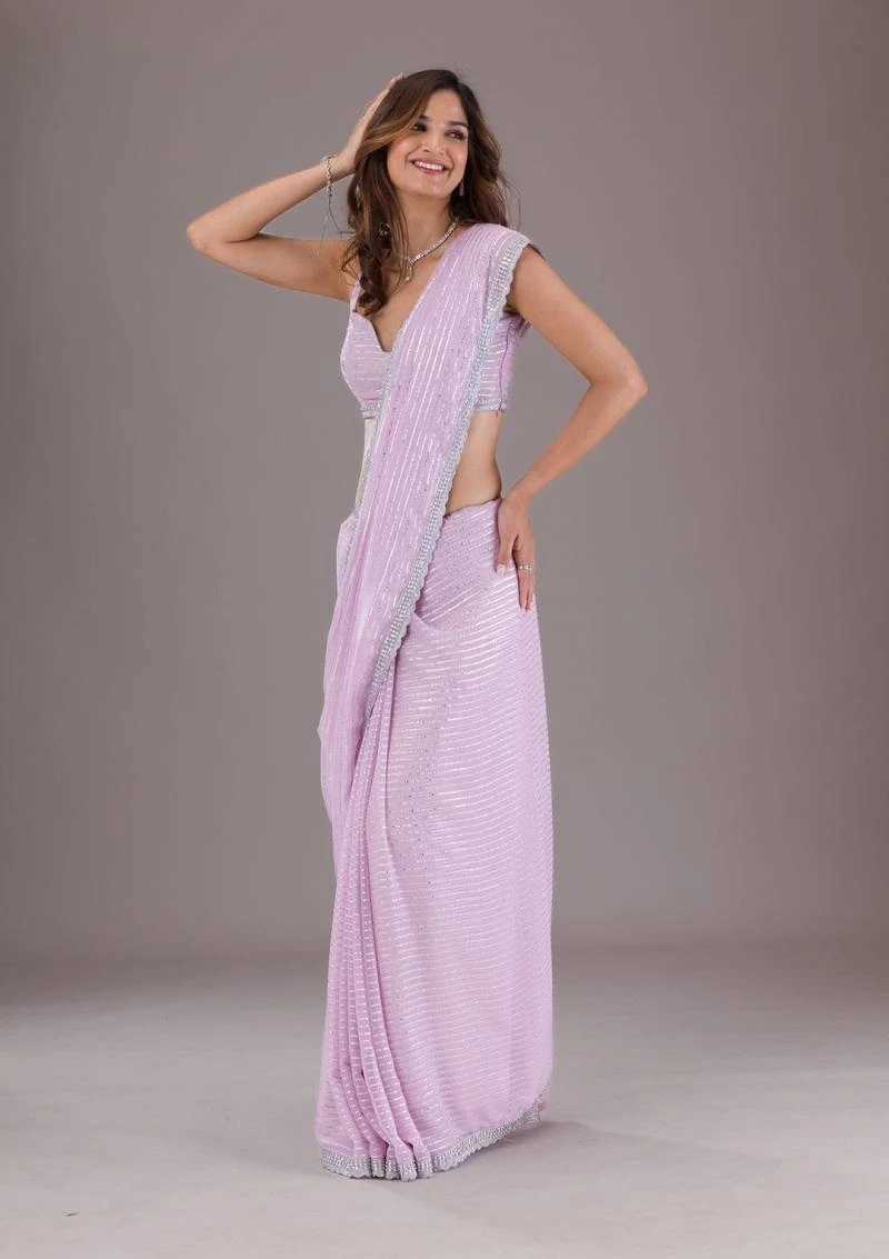 Bt 3120 Soft Designer Lining Saree Collection