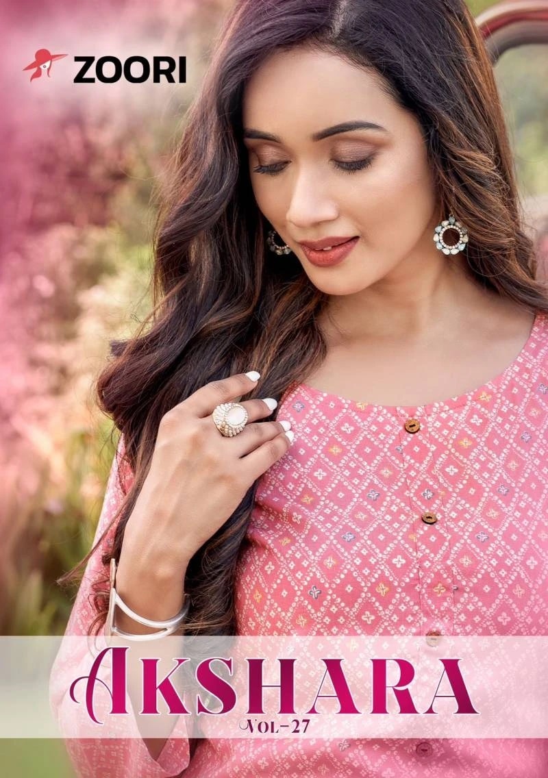 Zoori Akshara Vol 27 Printed Kurti Collection