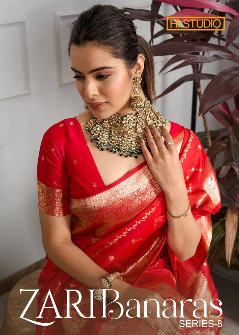 Zari Banaras S8 Designer Banarasi Silk Saree Collection