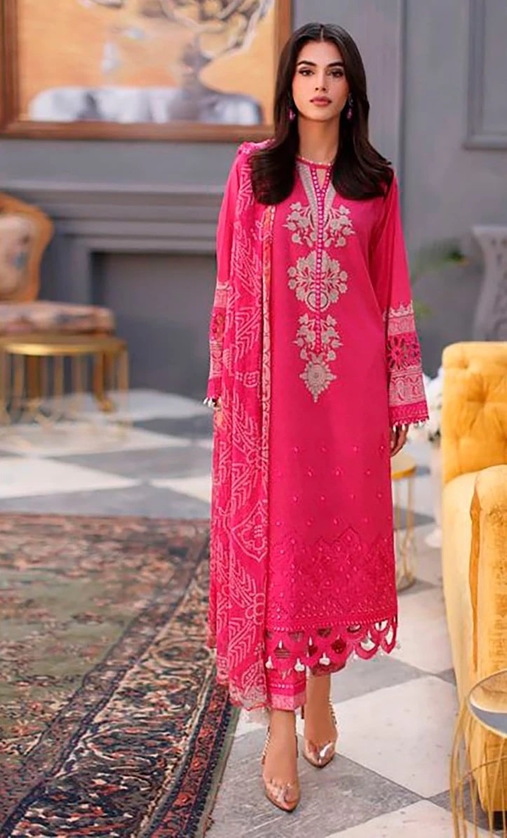 Aasha Sana Safinaz Vol 2 Pakistani Salwar Suits Chiffon Dupatta