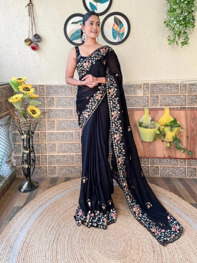 KC 820 Chiffon Designer Saree Collection