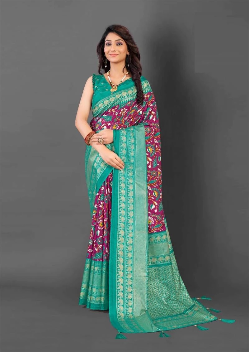 Apple Eagle 05 Soft Cotton Printed Saree Collection