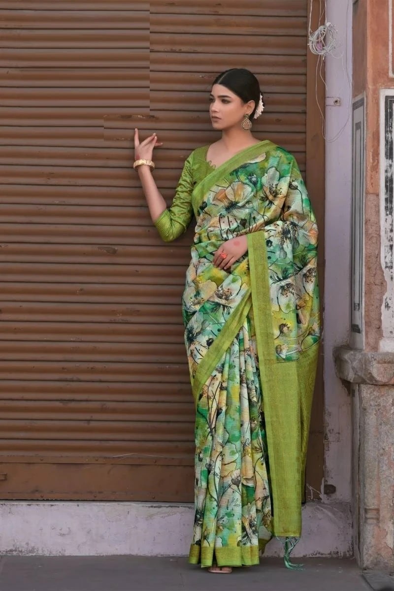 Apple Nitara Vol 3 Linen Printed Saree Collection