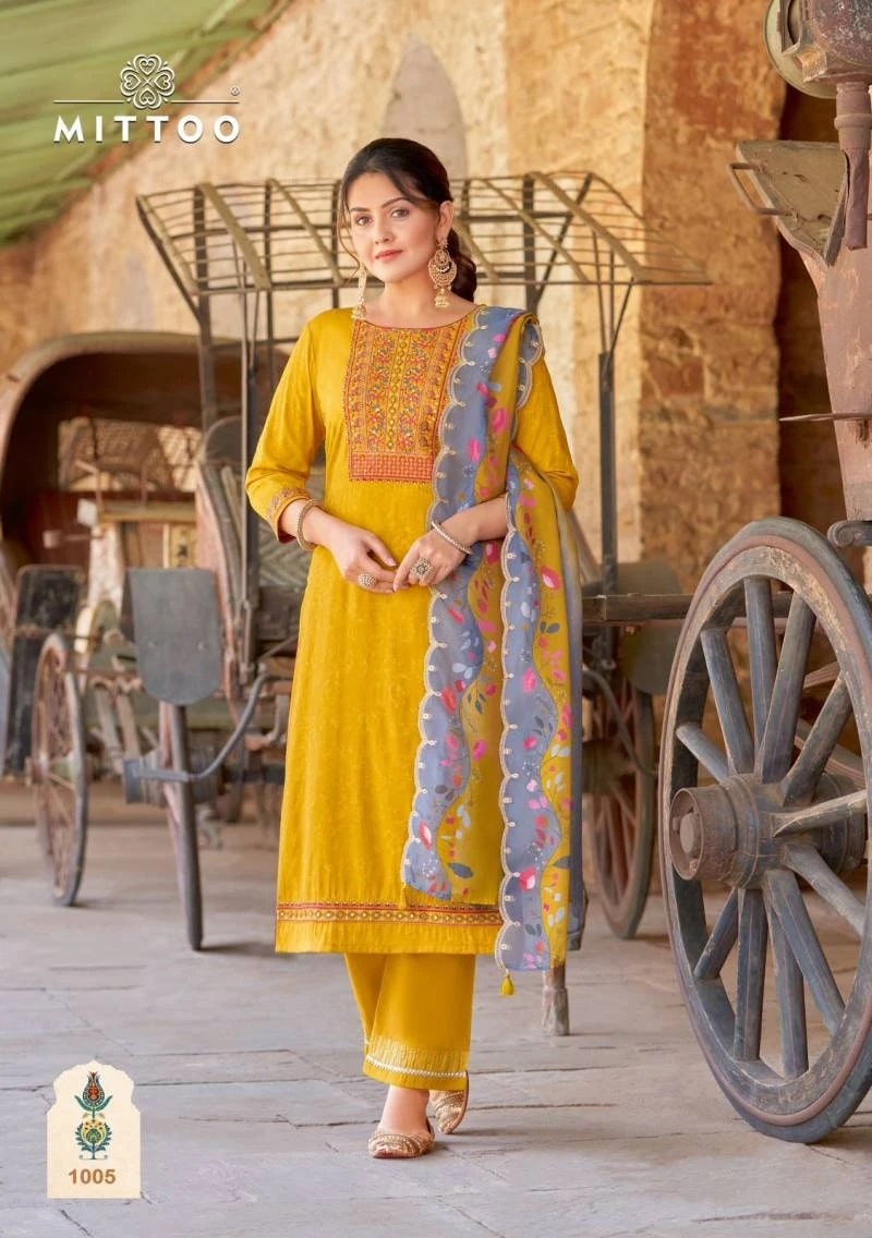 Mittoo Elegance Designer Kurti Pant With Dupatta Collection