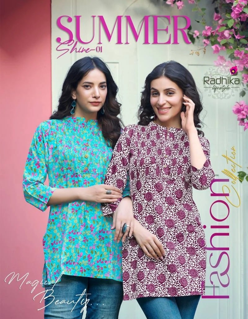 Radhika Summer Shine 1 Pure Cotton Short Top Collection